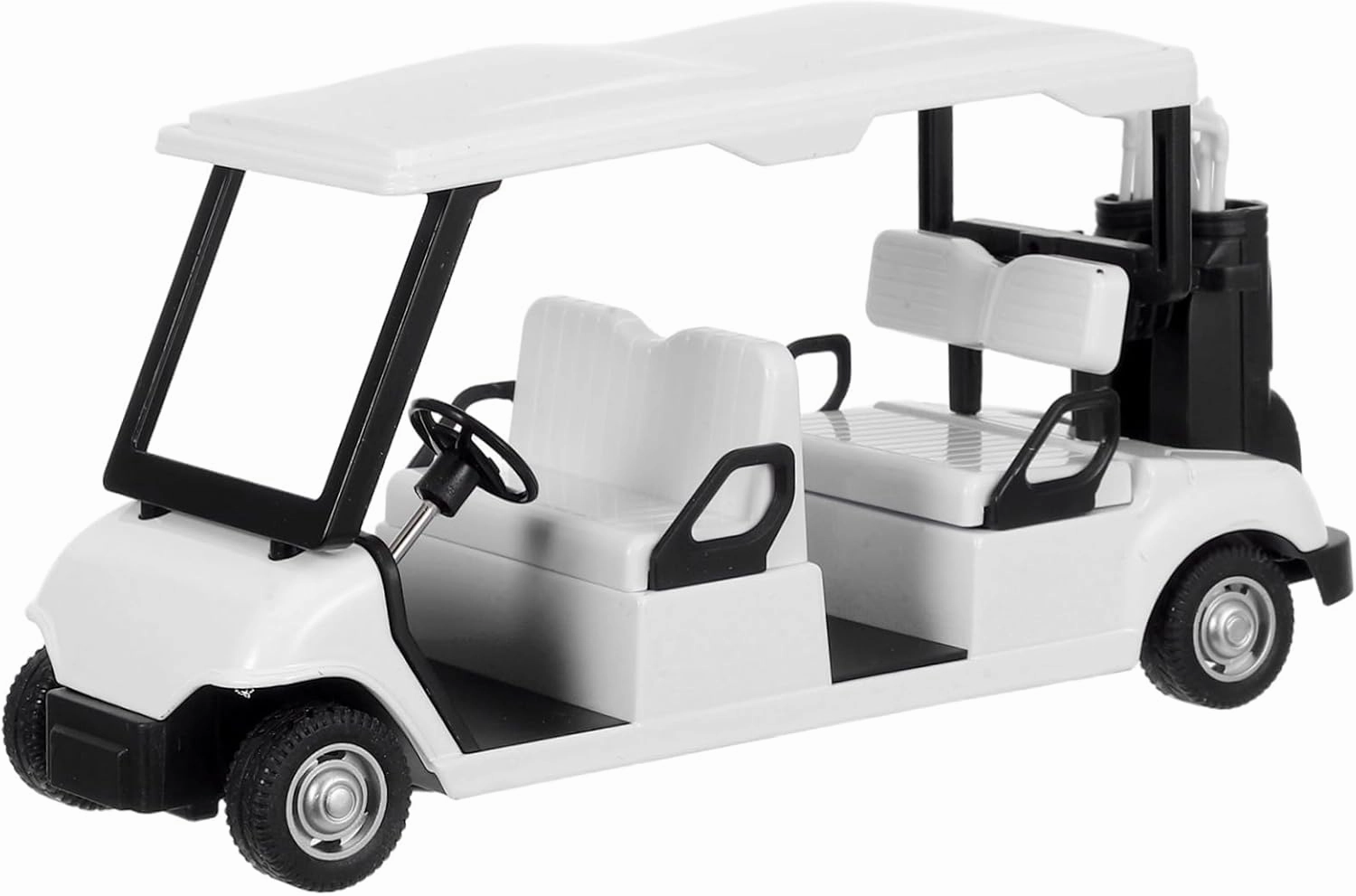 VICASKY Mini Diecast Golf Cart Model Interactive Pullback Action for Adults Stylish Decorative Accent for Home Office Material Golf Lovers