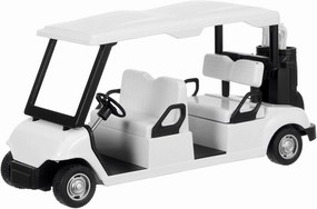 VICASKY Mini Diecast Golf Cart Model Interactive Pullback Action for Adults Stylish Decorative Accent for Home Office Material Golf Lovers