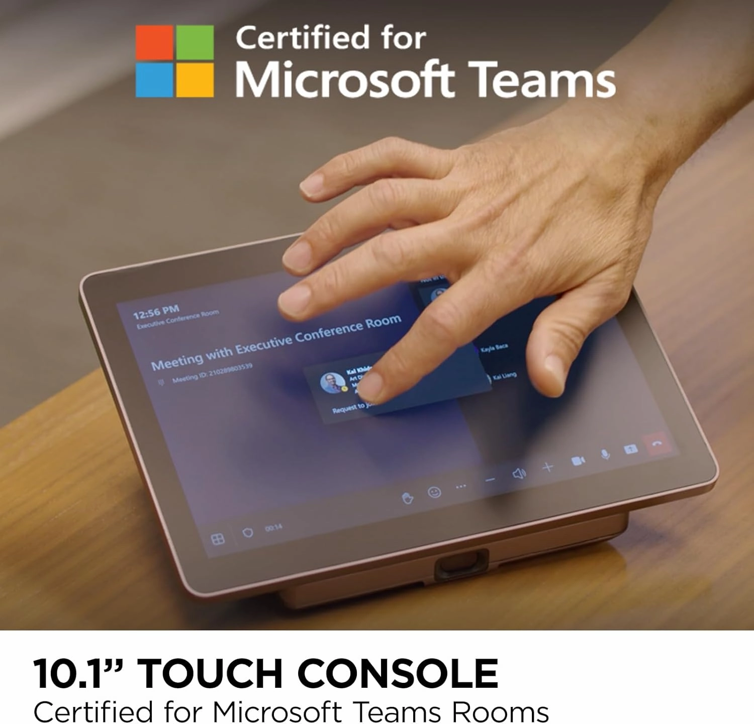 ViewSonic TeamJoin TRS10-UB Bundle Certified for Microsoft Teams Rooms Includes MPC310-W31-TU Mini-PC, MRC1010-TN 10-inch Touch Console, and UMB202 3-in-1 4K UHD Video Conference Camera