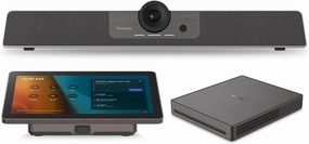 ViewSonic TeamJoin TRS10-UB Bundle Certified for Microsoft Teams Rooms Includes MPC310-W31-TU Mini-PC, MRC1010-TN 10-inch Touch Console, and UMB202 3-in-1 4K UHD Video Conference Camera