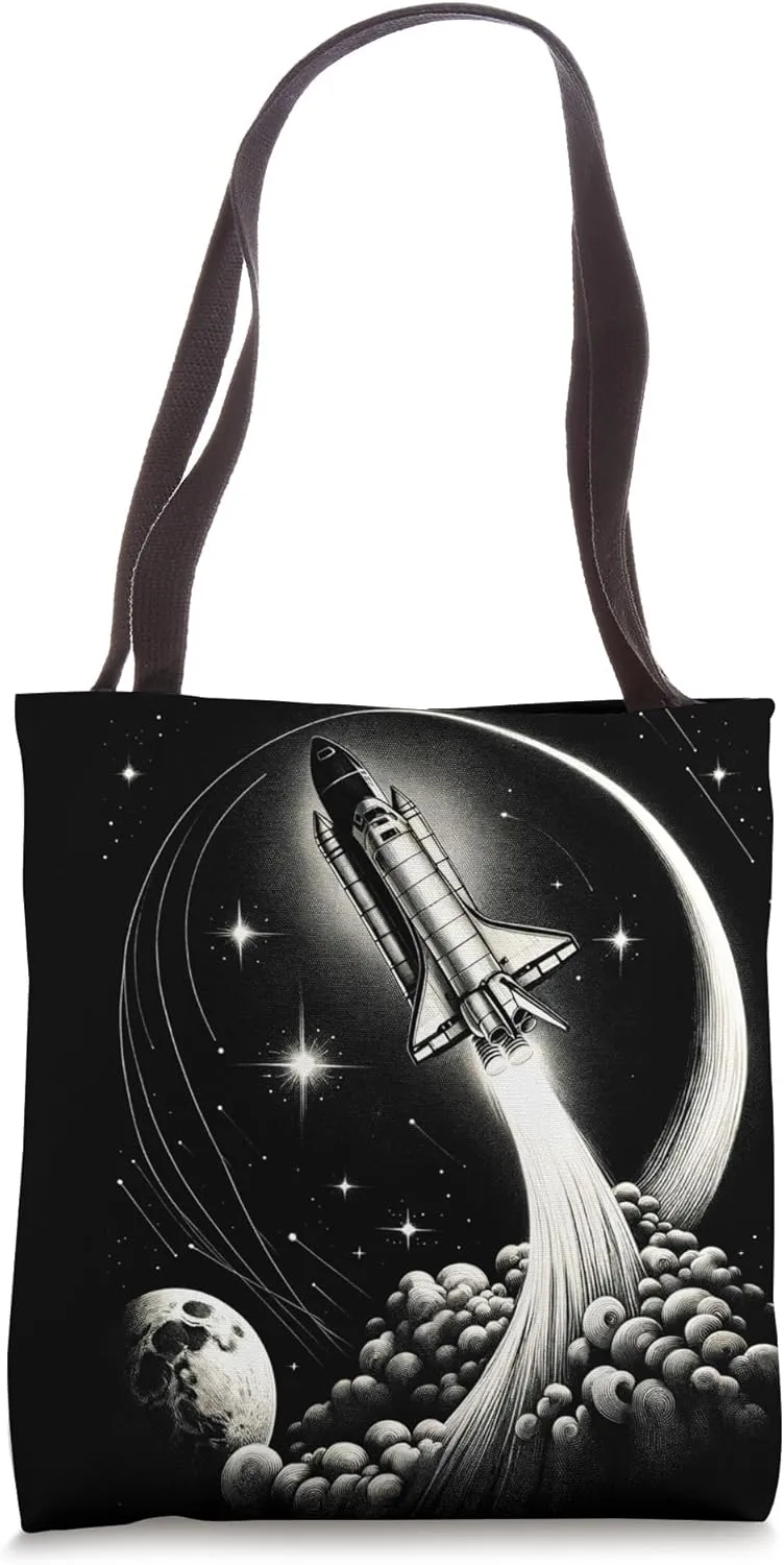 Vintage Space Shuttle Launch, Kennedy Space Centre Tote Bag