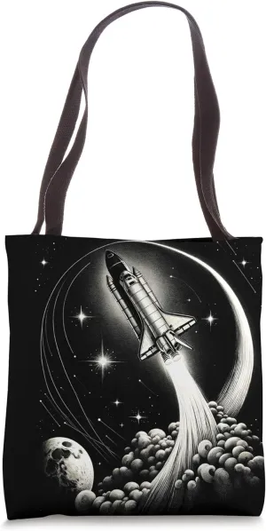 Vintage Space Shuttle Launch, Kennedy Space Centre Tote Bag
