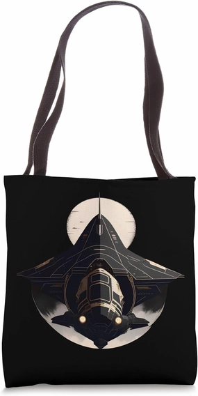 Vintage Spaceship Space Lover Retro Spacecraft Science Tote Bag