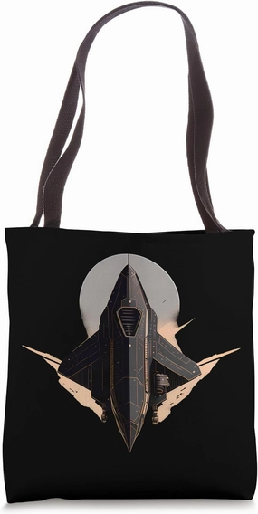 Vintage Spaceship Space Lover Retro Spacecraft Science Tote Bag