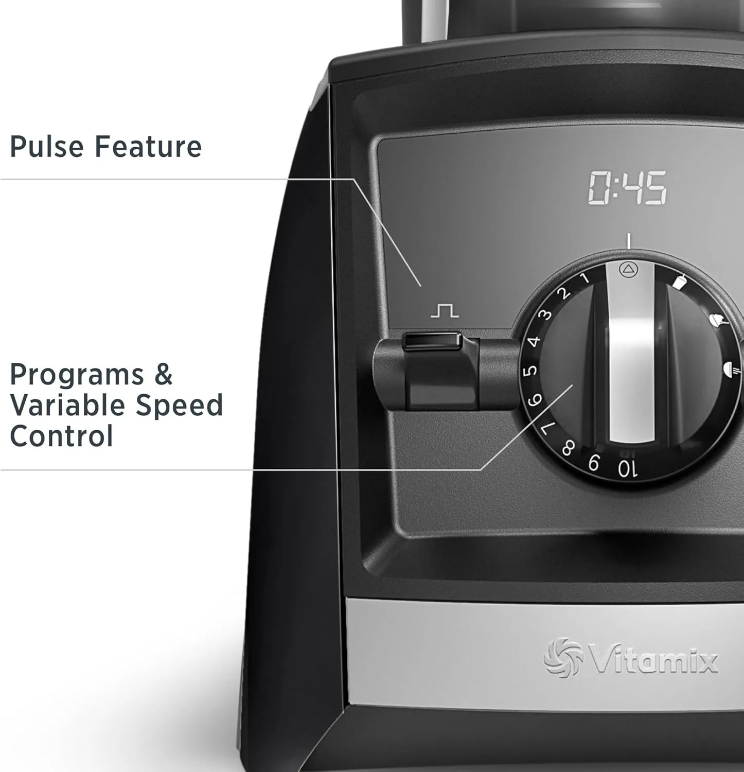 Vitamix A2500 Ascent Series Smart Blender, Professional-Grade, 64 oz. Low-Profile Container, Black (Renewed)