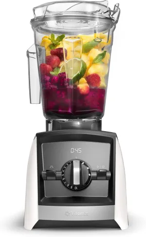 Vitamix A2500 Ascent Series Smart Blender, Professional-Grade, 64 oz. Low-Profile Container, White (Renewed)