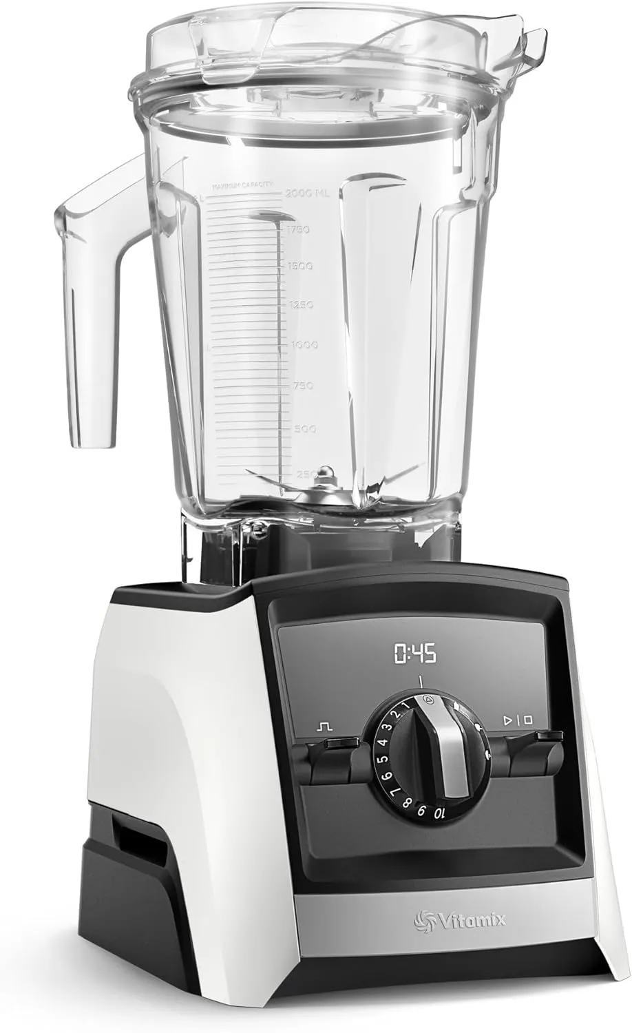 Vitamix A2500 Ascent Series Smart Blender, Professional-Grade, 64 oz. Low-Profile Container, White (Renewed)