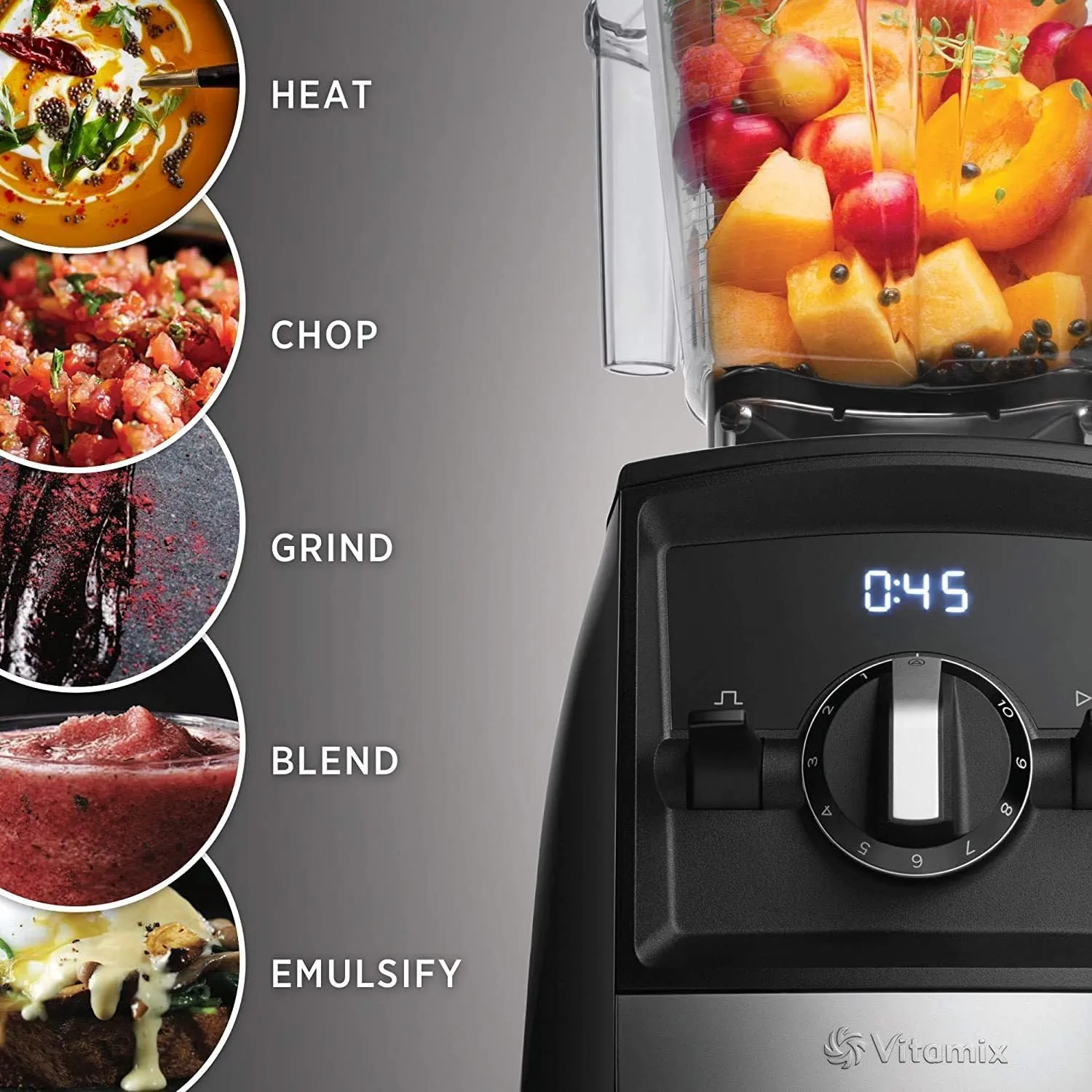 Vitamix Slate A2300 Ascent Series Smart Blender, Professional-Grade, 64 oz Low-Profile Container, 64 fl oz