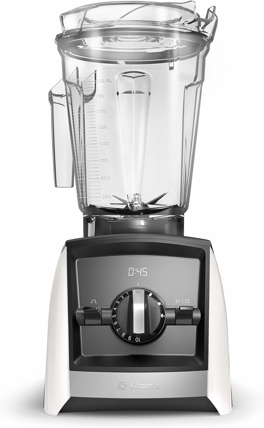 Vitamix White A2500 Ascent Series Smart Blender, Professional-Grade, 64 oz. Low-Profile Container, 64 fl oz