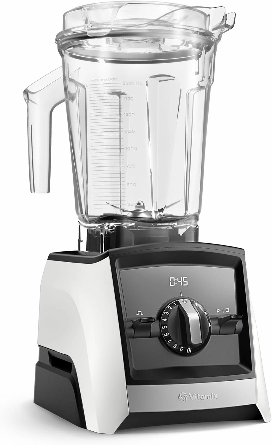 Vitamix White A2500 Ascent Series Smart Blender, Professional-Grade, 64 oz. Low-Profile Container, 64 fl oz