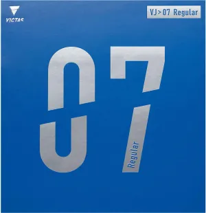 VJ > 07 Regular - Offensive Table Tennis Rubber, 2.0mm, Black