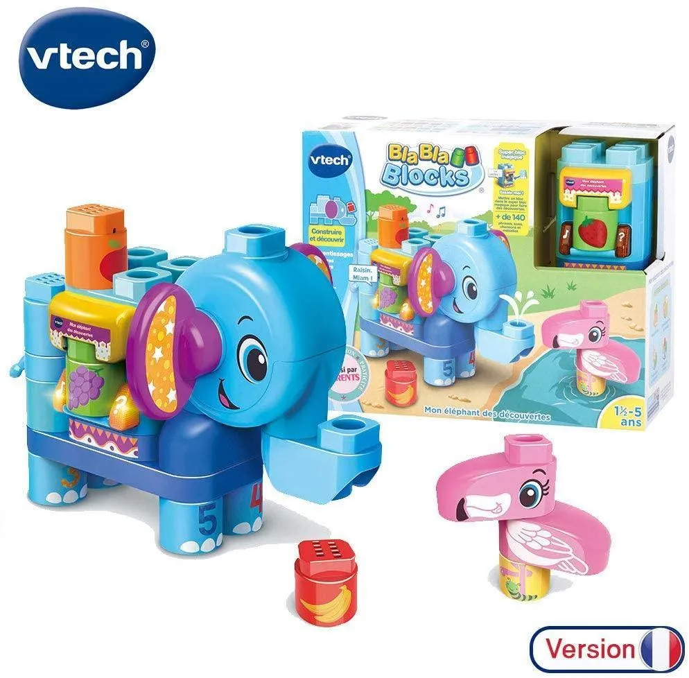 VTech Bla-Bla Blocks – Elephant Discoveries Toy Construction (GREEK LANGUAGE)