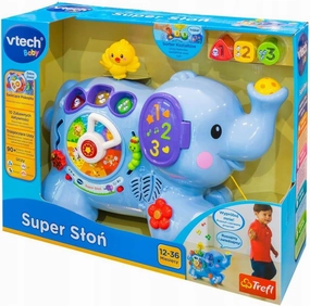 VTech Trefl Super Elephant Electronic Educational Toy for Children from 12 Months