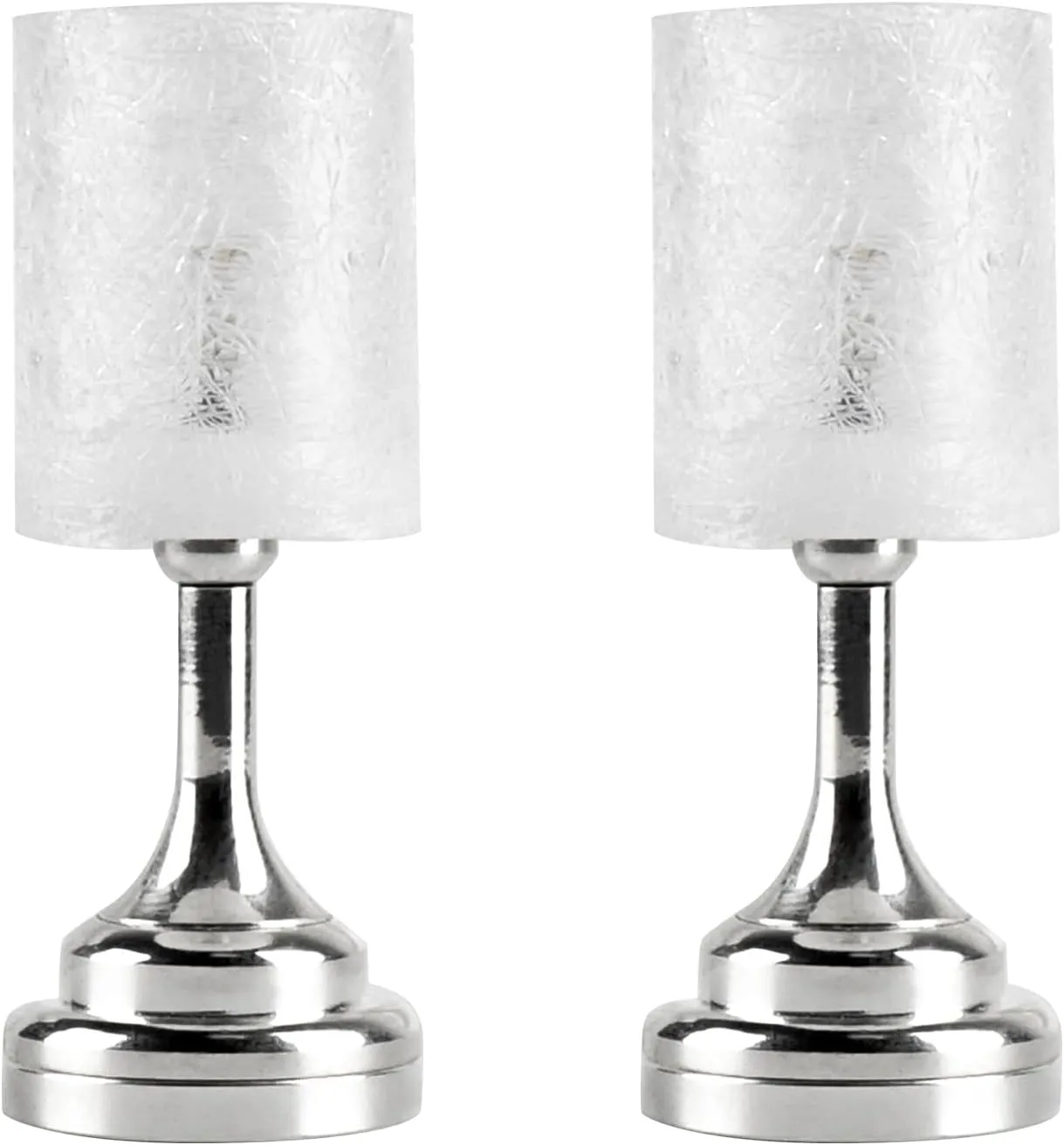 Waldosia 1:12 Scale Dollhouse Miniature Led Modern Table Lamp Set