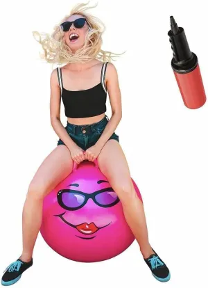 WALIKI Hippity Hop Ball for Adults Races | 29" Pink Hopper | Jumping Ball | Perfect Outdoor Game for Family Fun