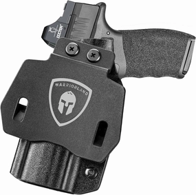 WARRIORLAND OWB Kydex Holster with Optic Cut, Fits Select Glock 17/19/19X, G43/43X, Hellcat/Hellcat Pro, Taurus G2C/G3C, M&P Shield 9, M&P 9/380 Shield EZ, Sig P320/P365/P226 and More, 1.75" Paddle
