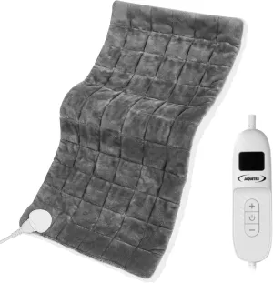 Weighted Heating Pad for Back Pain and Peiod Cramps,Machine Washable.17 x33 Extra Large Electric Heating Pad foShoulder, 4.9LB Heated pad with 4 Heating Levels, Mothers Day Gifts