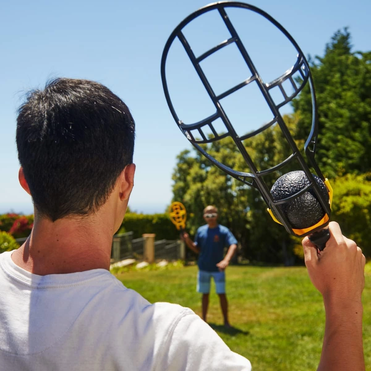 Wham-O Game Time Trac-Ball II. with or Without 2 Rackets. Air Action Balls for Outdoor Play for Kids & Adults of All Ages | Original Tracball & Other Outdoor Games