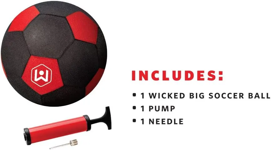 Wicked Big Sports Soccer Ball-Supersized Soccer Ball Outdoor Sport Tailgate Backyard Beach Game Fun for All