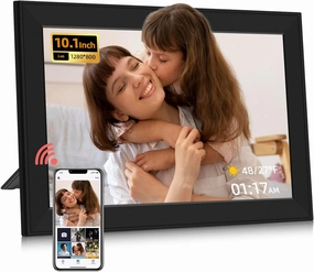 WiFi Digital Picture Frame 10.1 Inch Smart Photo Frame with1280 * 800 HD IPS Touch Screen,Share Photos/Videos Instantly via App from Anywhere Best Gifts for Birthday Wedding Mom