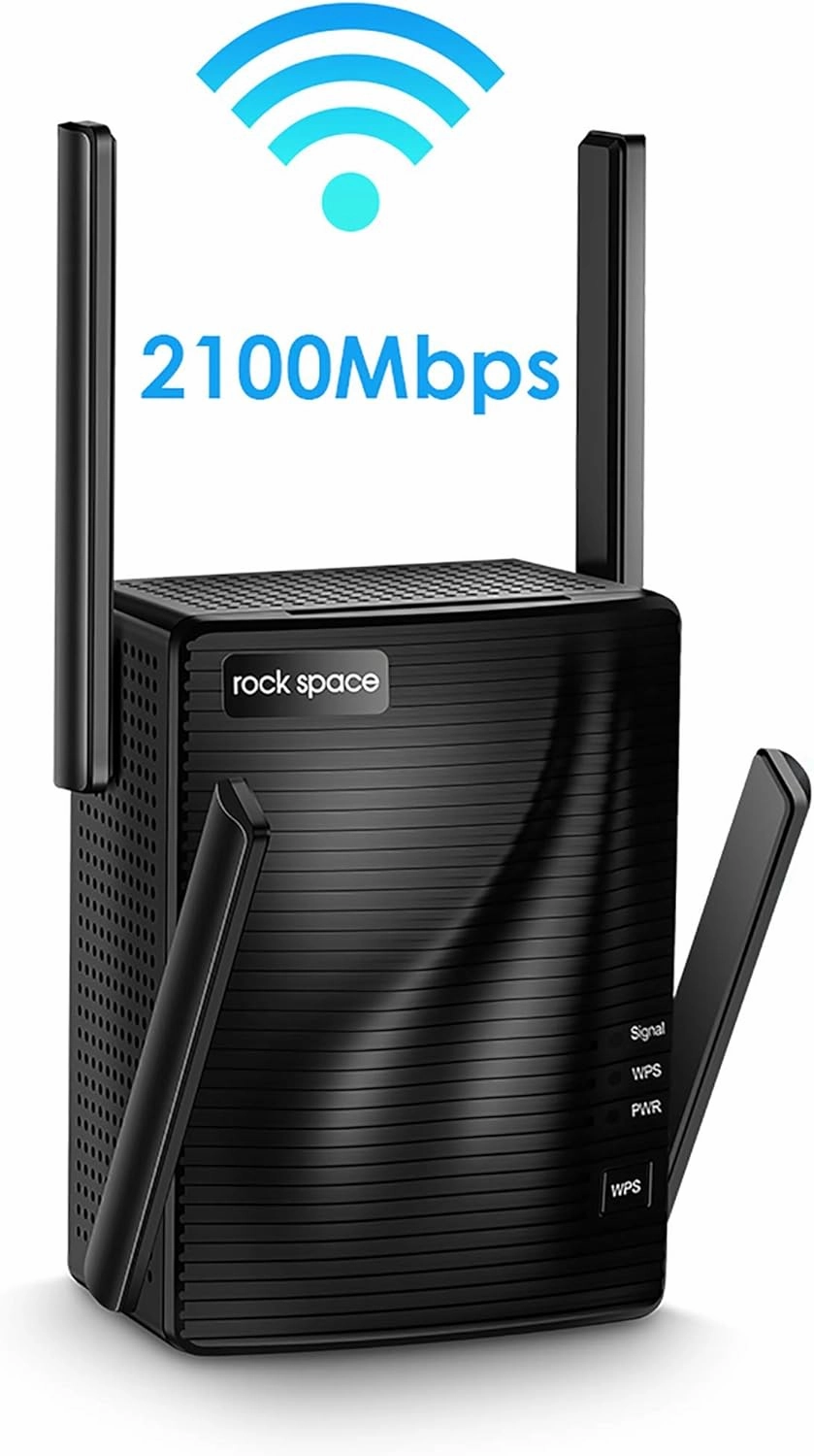 WiFi Range Extender - 2100 Mbps WiFi Extender,5G & 2.4G Dual Band WiFi Booster,WiFi Repeater,Gigabit Port,Coverage up to 1292sq.ft,Support Multiple Devices,Extends WiFi Range,Access Point for Home