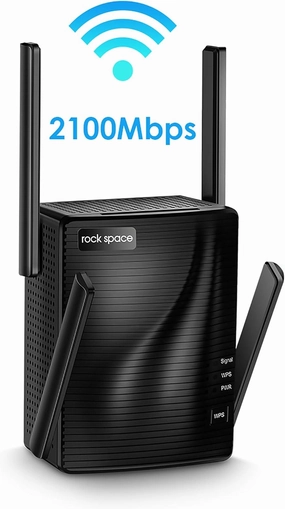 WiFi Range Extender - 2100 Mbps WiFi Extender,5G & 2.4G Dual Band WiFi Booster,WiFi Repeater,Gigabit Port,Coverage up to 1292sq.ft,Support Multiple Devices,Extends WiFi Range,Access Point for Home