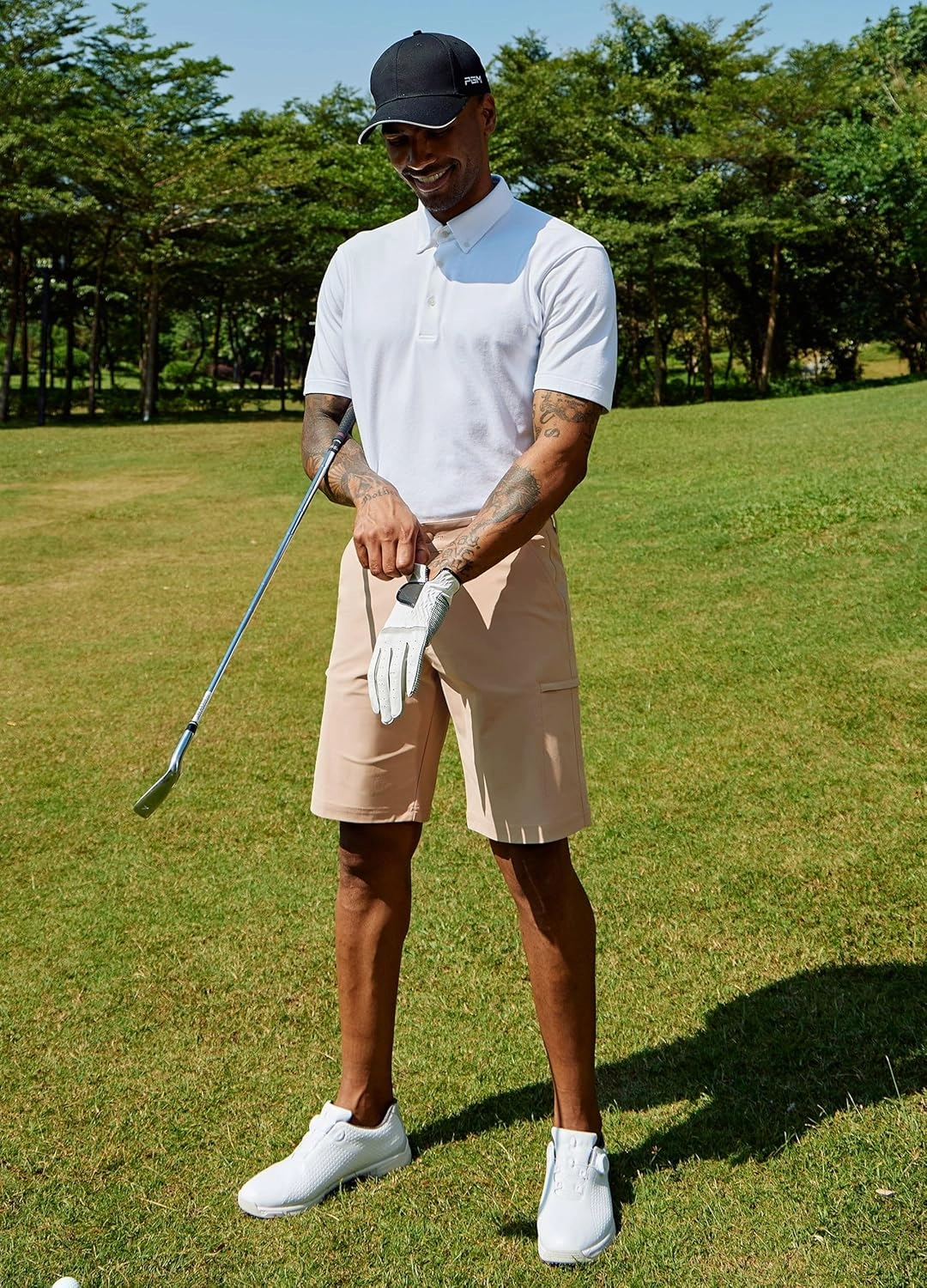 Willit Men's Golf Shorts Stretch Hiking Cargo Shorts Athletic Quick Dry Casual Work Shorts with Pockets 10"