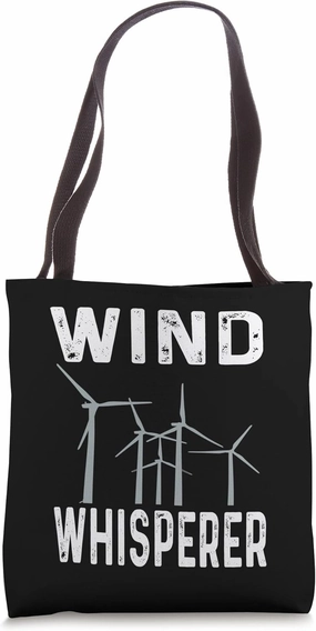 Wind Turbine Tech Technician Clean Energy Ecology Science Tote Bag