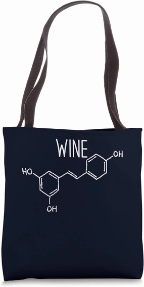Wine Chemical Formula Organic Chemistry Wine Molecule Tote Bag