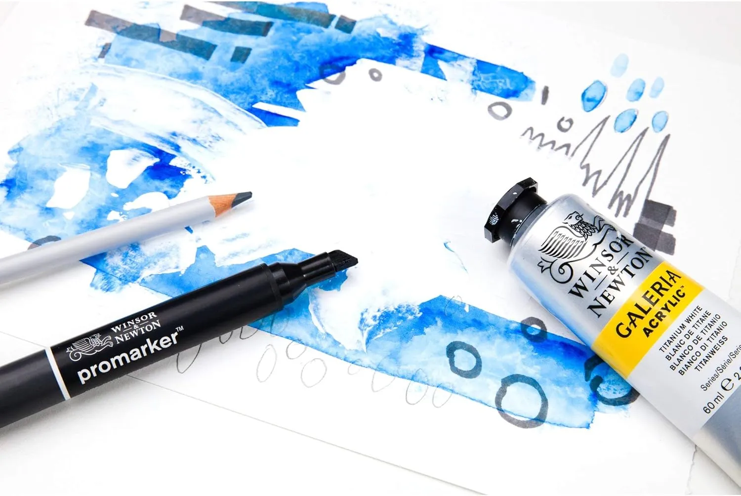 Winsor & Newton Professional Mixed Media Pad, 9" x 12", 30 Sheets, 250gsm, White