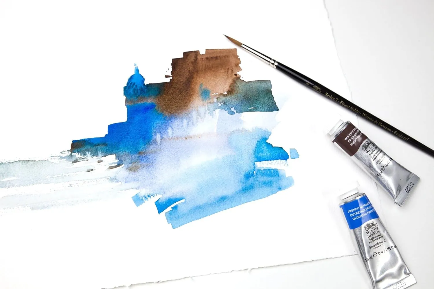 Winsor & Newton Professional Watercolor Paper Block, 7" x 10", Hot Pressed