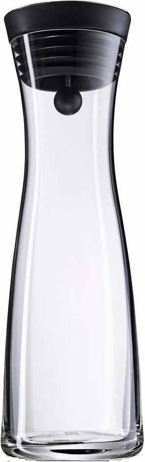 WMF Basic Water Decanter 1L Height 29 cm Close-Up Stopper Glass Cromargan® Stainless Steel,Silver