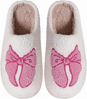 Women's Men's Cute Retro House Slippers Memory Foam Plush Fuzzy Indoor Shoes