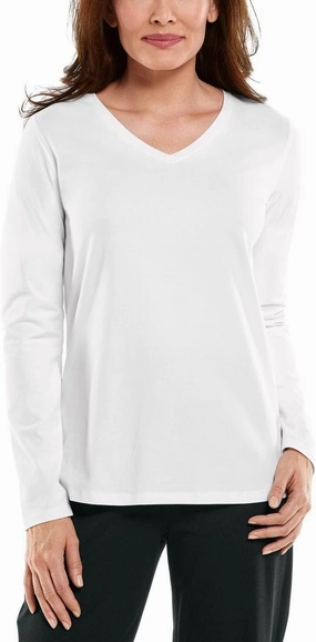 Women's Morada Everyday Long Sleeve V-Neck T-Shirt UPF 50 