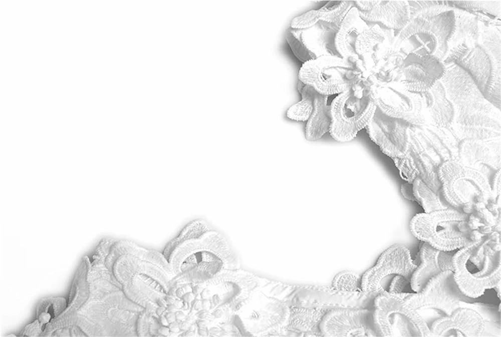 Women's V-Neck Lace Dress Lantern Sleeve Spliced Hollow Flower Print Spring Party Gown
