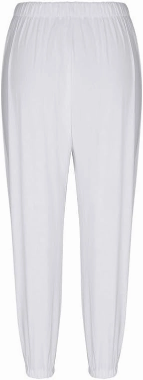 Womens Capri Pants Cotton Linen Cropped Trousers Summer Wide Leg Drawstring High Waist Palazzo Pants with Pockets