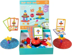 Wooden Blocks Set for Stacking and Family Games, Ideal for Ages 3 