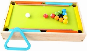 Wooden Billiards Mini Billiards Table for Interactive Educational Game Props Early Learning Fun Playroom Activities