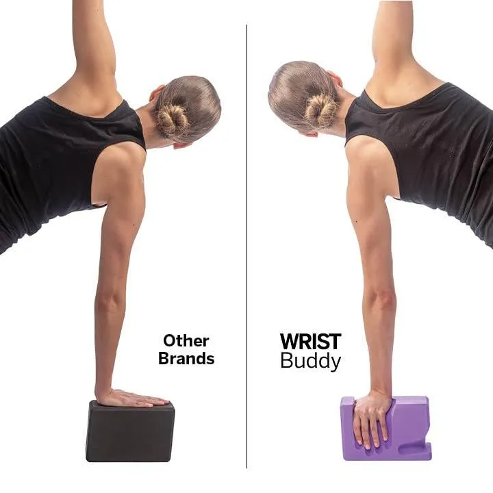 WRIST Buddy® Yoga Blocks 2 Pack | Reduces and Prevents Wrist Pain, Enhances Comfort Stability and Grip Strength on the Blocks | Hand-Shaped Blocks | EVA Foam Accessories Set | Best Gifts for Yoga