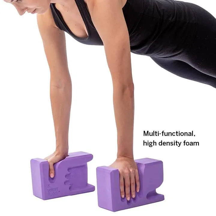 WRIST Buddy® Yoga Blocks 2 Pack | Reduces and Prevents Wrist Pain, Enhances Comfort Stability and Grip Strength on the Blocks | Hand-Shaped Blocks | EVA Foam Accessories Set | Best Gifts for Yoga