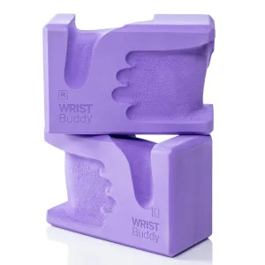 WRIST Buddy® Yoga Blocks 2 Pack | Reduces and Prevents Wrist Pain, Enhances Comfort Stability and Grip Strength on the Blocks | Hand-Shaped Blocks | EVA Foam Accessories Set | Best Gifts for Yoga