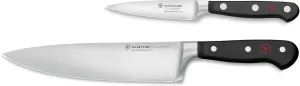 WÜSTHOF Classic 2-Piece Chef's Knife Set, Black