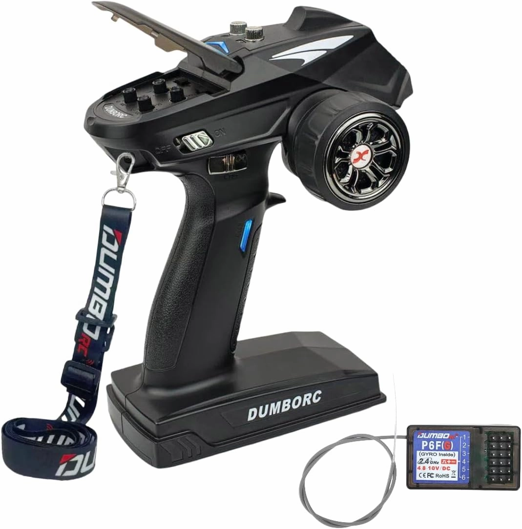 X6 6 Channel Rc Transmitter and Receiver X6FG Built-in Gyro Mixed Mode Out of Control Protection RC Controller for Remote Car/Boat/Tank