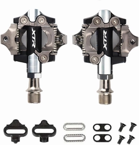 XTR PD-M9100 Pedals Mountain Bike SPD Pedals Compatible with Shimano Cycling Self-Locking Lock Race Pedal Set incl SM-SH51 Cleats Bicycle Pedal