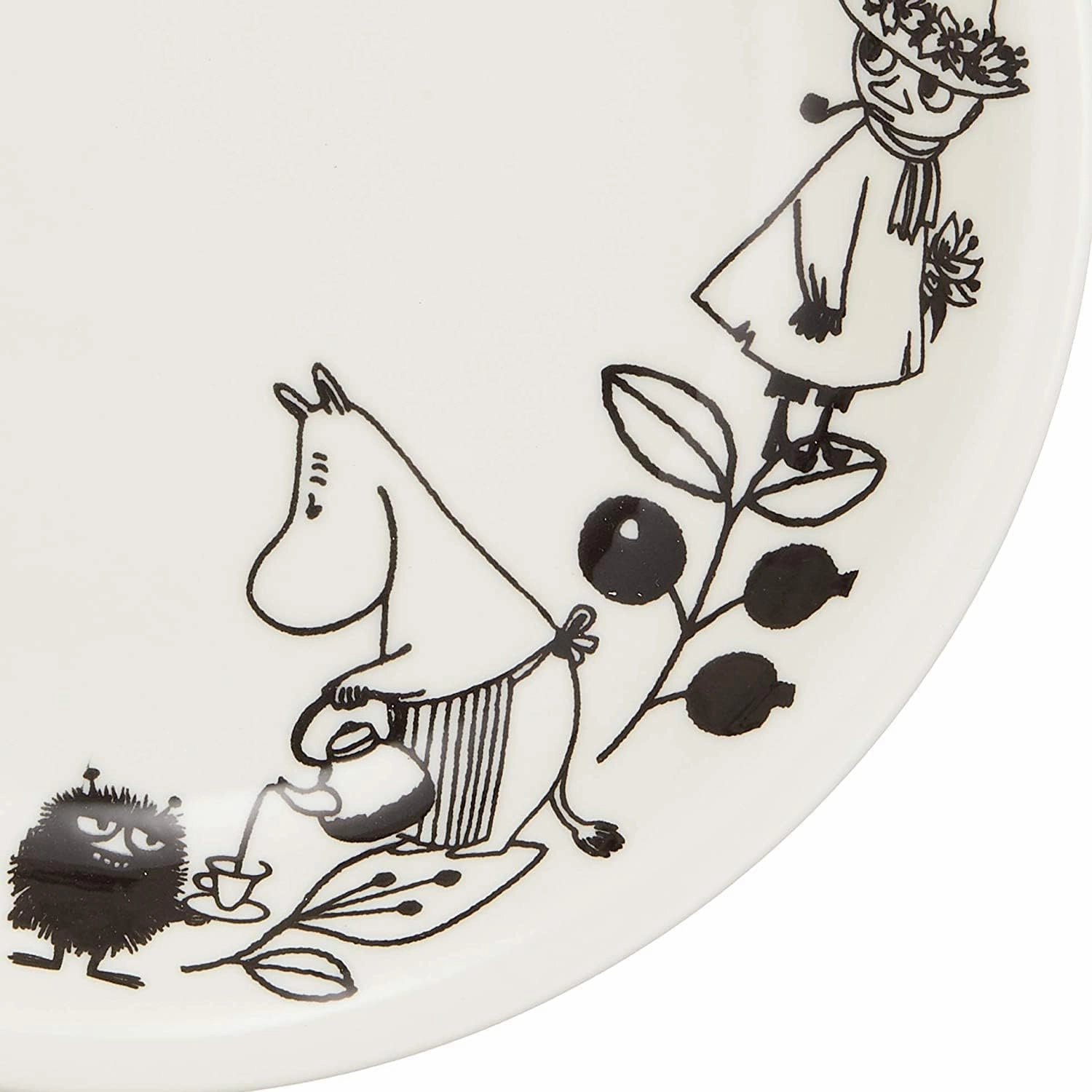Yamaka Shoten MOOMIN MM1400-52 Moomin Valley Plate Plate, 6-piece Set, Microwave and Dishwasher Safe Goods, Scandinavia, Mother's Day, Gift, Tableware, Gift, Wedding Gift, Made in Japan