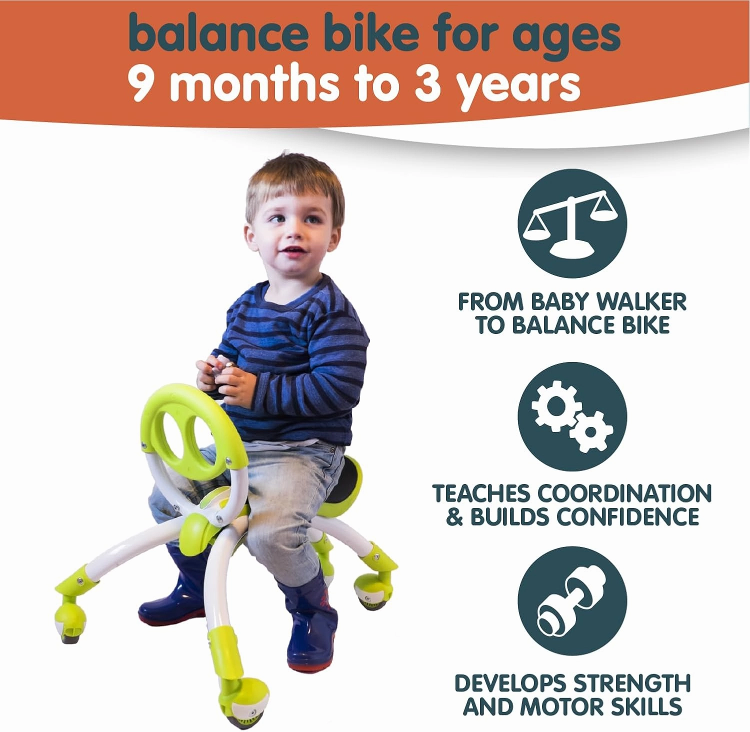 YBIKE Pewi Elite Bike Walking Ride On Toy