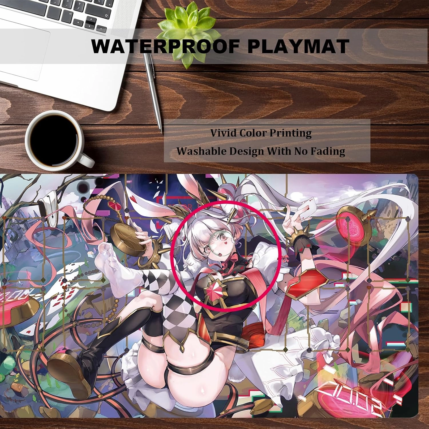ygo Maliss playmat Card Rubber Mat Duel Gaming Competition Pad Card Binder Deck 23.6x13.7in