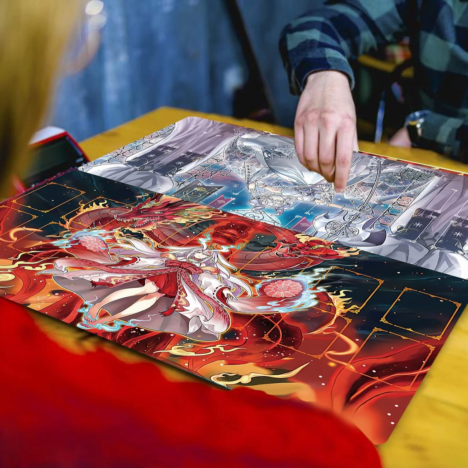 ygo Maliss playmat Card Rubber Mat Duel Gaming Competition Pad Card Binder Deck 23.6x13.7in