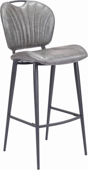 Zuo Terrence Barstool Vintage Gray