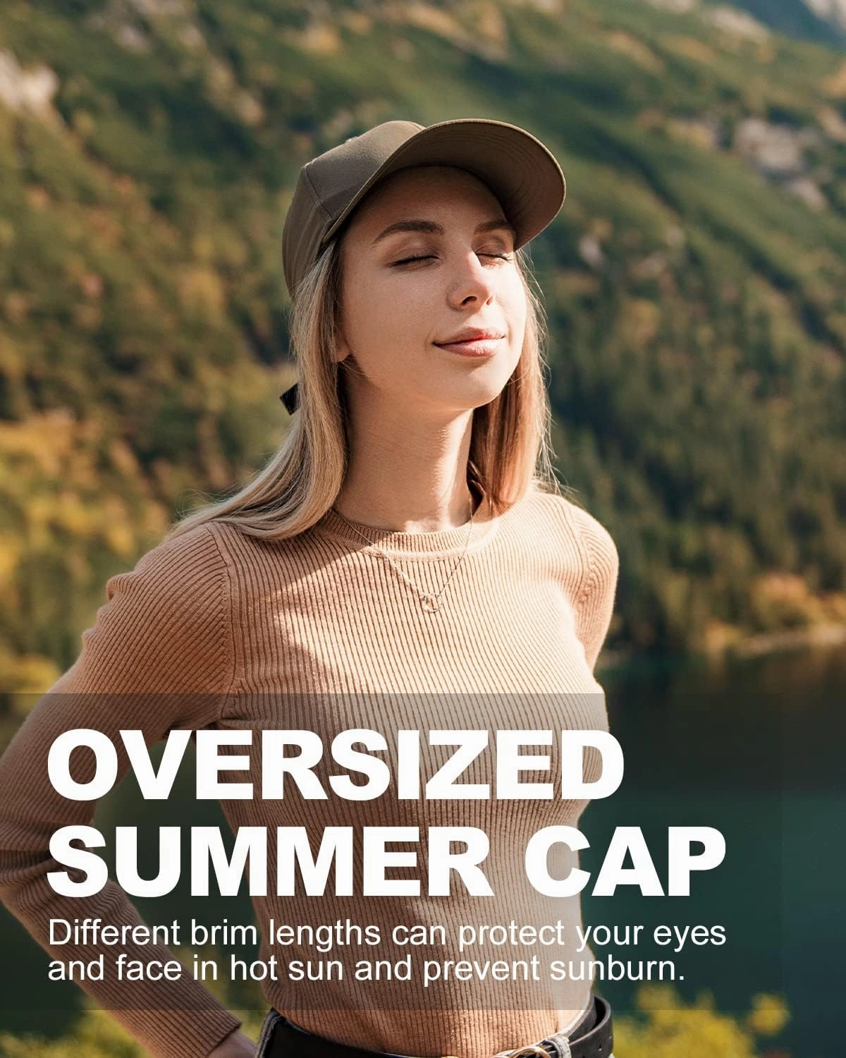 Zylioo Oversize XXL 100% Cotton Baseball Cap,Large Baseball Hat for Big Heads 23.5"-25.5",Adjustable Plain Dad Cap